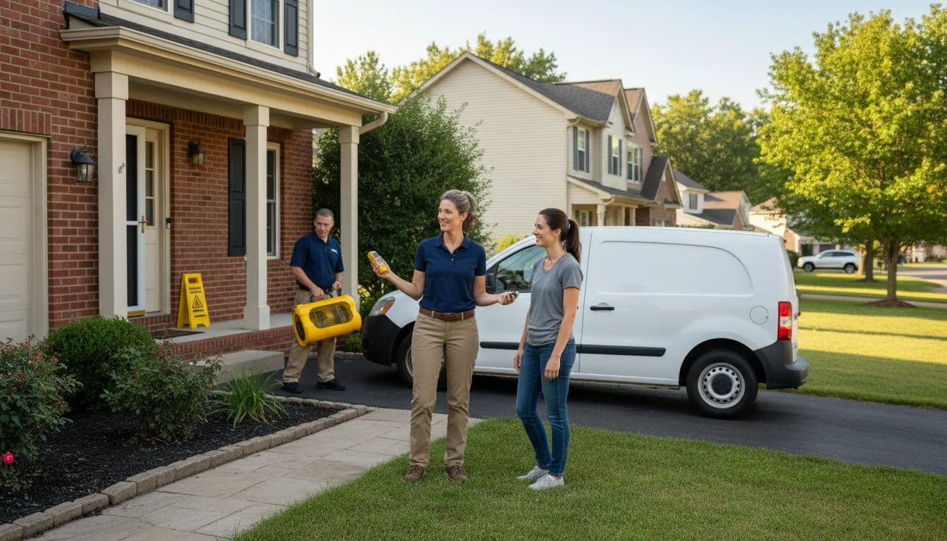 Residential water damage restoration in Ault, CO
